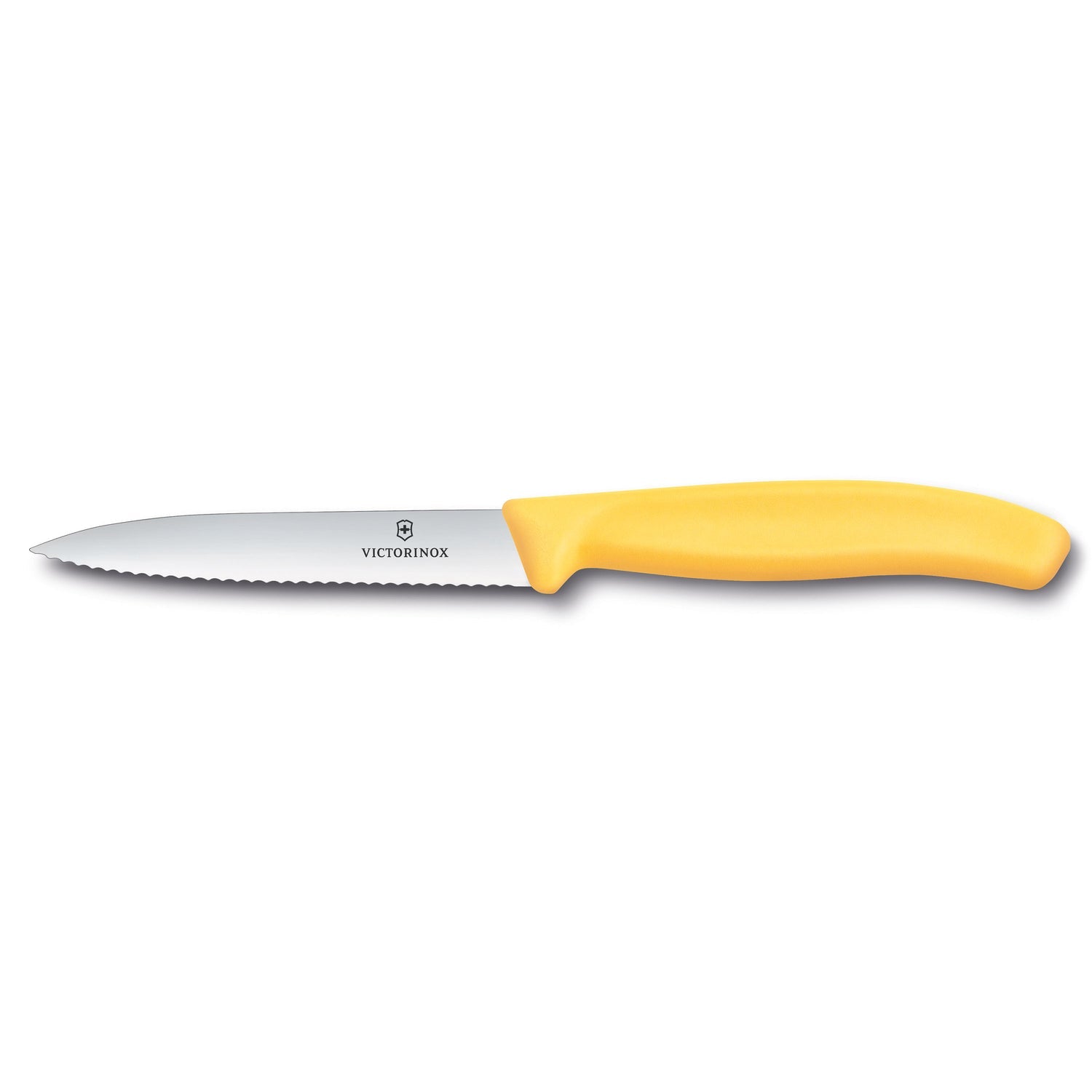 Spelucchino ondulato manico giallo - Swiss Classic