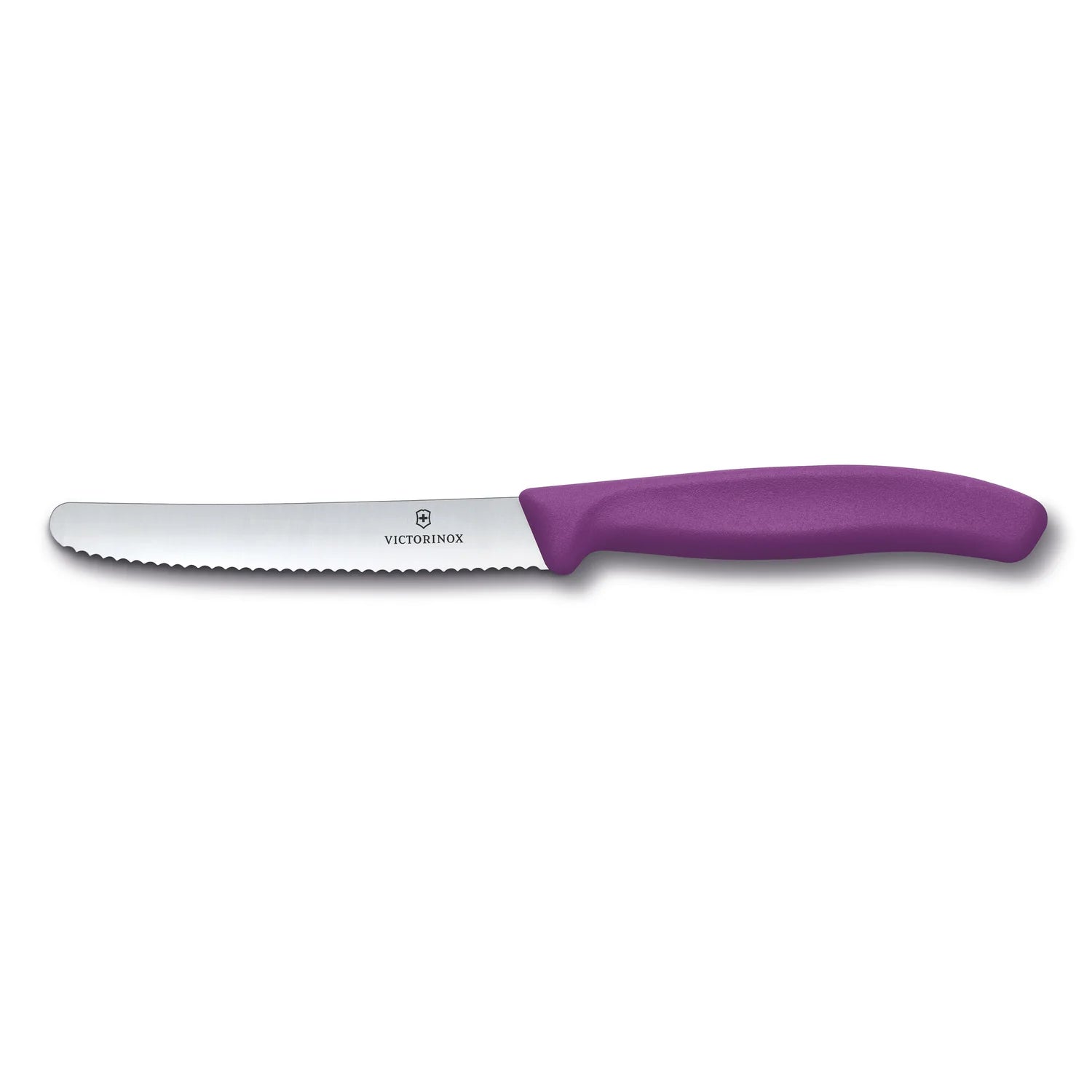 Coltello tavola ondulato -  manico viola