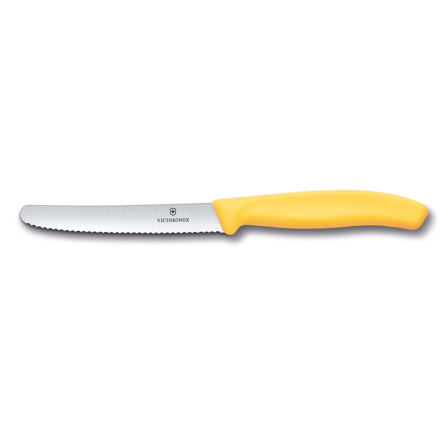 Coltello tavola ondulato - manico giallo