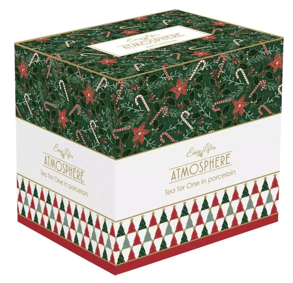 Easy life - Tea for one 350 ml - tisaniera con tazza " FANCY CHRISTMAS "