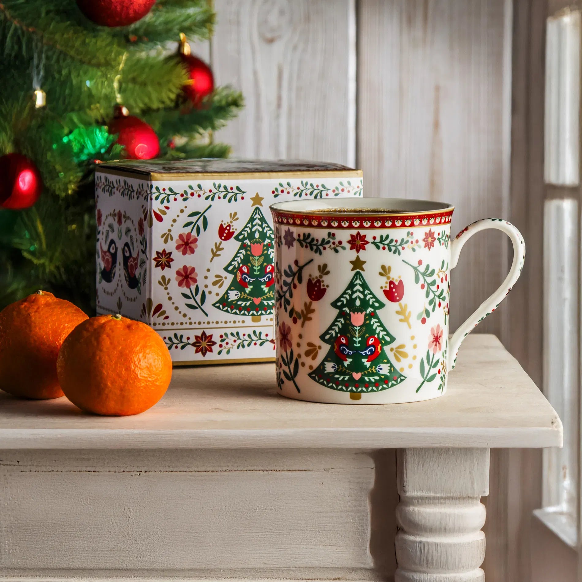 Easy Life - Mug in porcellana 300 ml " CHRISTMAS FOLK "
